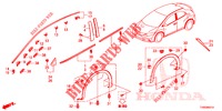 ZIERLEISTE/SCHUTZ  für Honda CIVIC DIESEL 1.6 S EURO 6 5 Türen 6 gang-Schaltgetriebe 2015