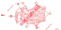 GUMMITUELLE (INFERIEUR) für Honda CIVIC 1.8 EXCLUSIVE NAVI 5 Türen 6 gang-Schaltgetriebe 2015