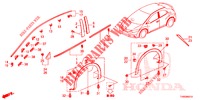 ZIERLEISTE/SCHUTZ  für Honda CIVIC 1.8 EXCLUSIVE NAVI 5 Türen 6 gang-Schaltgetriebe 2015