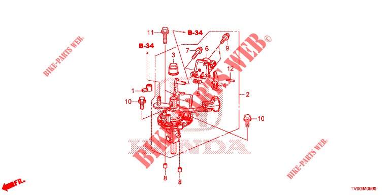 SCHALTHEBEL(MT)  für Honda CIVIC 1.8 EXCLUSIVE NAVI 5 Türen 6 gang-Schaltgetriebe 2015