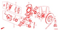 VORDERRADBREMSE  für Honda CIVIC 1.8 EXCLUSIVE NAVI 5 Türen 5 gang automatikgetriebe 2015