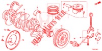KURBELWELLE/KOLBEN (1.8L) für Honda CIVIC 1.8 LIFESTYLE 5 Türen 5 gang automatikgetriebe 2015