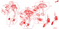 PEDAL (LH) für Honda CIVIC 1.8 LIFESTYLE 5 Türen 5 gang automatikgetriebe 2015