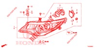 SCHEINWERFER (LED) für Honda CIVIC 1.8 LIFESTYLE 5 Türen 5 gang automatikgetriebe 2015