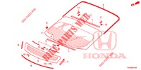 WINDSCHUTZSCHEIBE, VORNE/ HECKFENSTER  für Honda CIVIC 1.8 LIFESTYLE 5 Türen 5 gang automatikgetriebe 2015