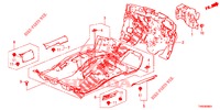 BODENMATTE/ISOLATOR  für Honda CIVIC 1.8 S 5 Türen 6 gang-Schaltgetriebe 2015