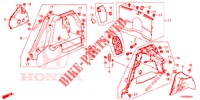 KOFFERRAUM SEITENVERKL.  für Honda CIVIC 1.8 S 5 Türen 6 gang-Schaltgetriebe 2015