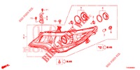 SCHEINWERFER  für Honda CIVIC 1.8 S 5 Türen 6 gang-Schaltgetriebe 2015