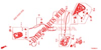 TUERSCHLOESSER, HINTEN/AEUSSERER GRIFF  für Honda CIVIC 1.8 S 5 Türen 6 gang-Schaltgetriebe 2015