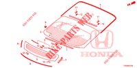 WINDSCHUTZSCHEIBE, VORNE/ HECKFENSTER  für Honda CIVIC 1.8 S 5 Türen 6 gang-Schaltgetriebe 2015