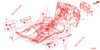 BODENMATTE/ISOLATOR  für Honda CIVIC 1.8 S 5 Türen 5 gang automatikgetriebe 2015