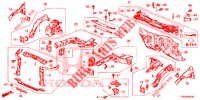 VORDERE TRENNWAND/STIRNWAND  für Honda CIVIC 1.8 S 5 Türen 5 gang automatikgetriebe 2015