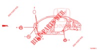 GUMMITUELLE (LATERAL) für Honda CIVIC  1.0 MID BLACK EDITION 5 Türen 6 gang-Schaltgetriebe 2018