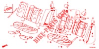 RUECKSITZ/SITZGURT,(2D)  für Honda CIVIC 1.0 S 5 Türen vollautomatische 2018
