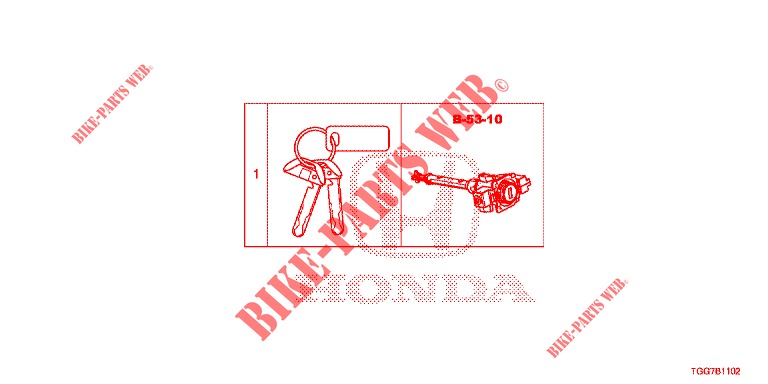 SCHLOSSZYLINDER (INTELLIGENT) für Honda CIVIC 1.0 TOP 5 Türen vollautomatische 2018