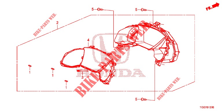 DREHZAHLMESSER  für Honda CIVIC 1.5 PRESTIGE 5 Türen 6 gang-Schaltgetriebe 2018