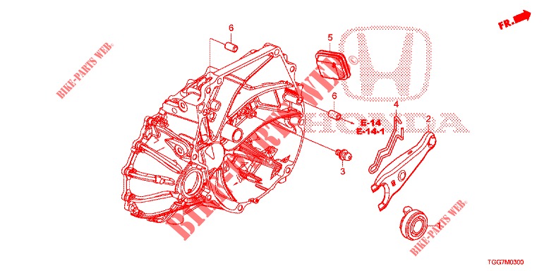 KUPPLUNGSFREIGABE  für Honda CIVIC 1.5 PRESTIGE 5 Türen 6 gang-Schaltgetriebe 2018