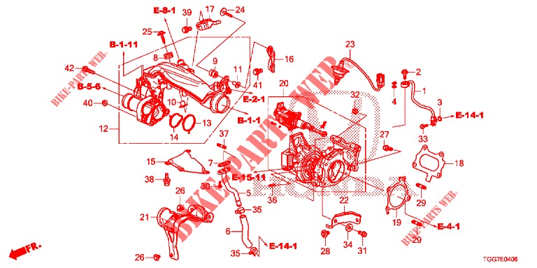 TURBOLADER (1.5L) für Honda CIVIC 1.5 PRESTIGE 5 Türen 6 gang-Schaltgetriebe 2018