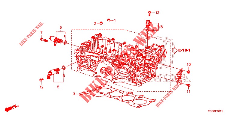 VTC OLSTERVENTIL (1.5L) für Honda CIVIC 1.5 PRESTIGE 5 Türen 6 gang-Schaltgetriebe 2018