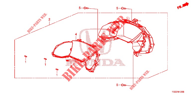 DREHZAHLMESSER  für Honda CIVIC 1.5 PRESTIGE 5 Türen vollautomatische 2018
