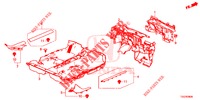 BODENMATTE/ISOLATOR  für Honda CIVIC 1.5 SPORT NAVI 5 Türen 6 gang-Schaltgetriebe 2018