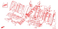 RUECKSITZ/SITZGURT,(2D)  für Honda CIVIC 1.5 SPORT NAVI 5 Türen 6 gang-Schaltgetriebe 2018