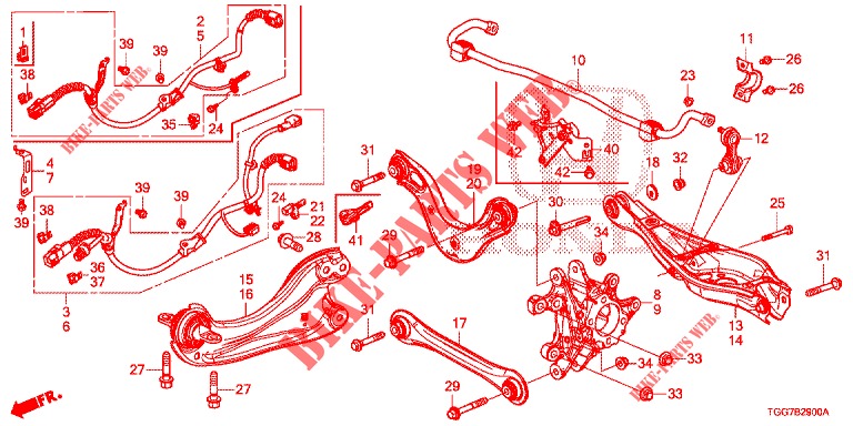 GELENK, HINTEN  für Honda CIVIC 1.5 SPORT NAVI 5 Türen 6 gang-Schaltgetriebe 2018