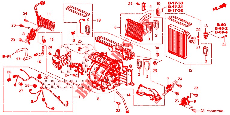 HEIZUNGSEINHEIT (LH) für Honda CIVIC 1.5 SPORT NAVI 5 Türen 6 gang-Schaltgetriebe 2018