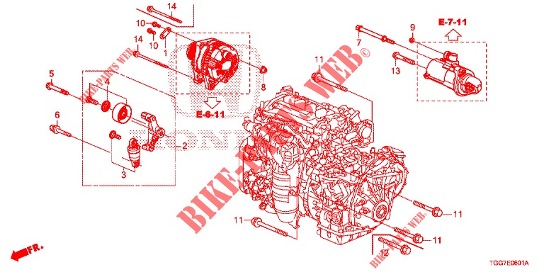 AUTOMATISCHE SPANNVORRICHTUNG (1.5L) für Honda CIVIC 1.5 SPORT NAVI 5 Türen vollautomatische 2018