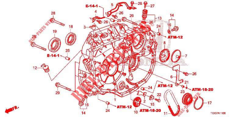 DREHMOMENTWANDLER (1.5L) für Honda CIVIC 1.5 SPORT NAVI 5 Türen vollautomatische 2018