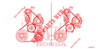     COURROIE ALTERNATEUR (DIESEL) (2.2L) für Honda CIVIC DIESEL 2.2 EXCLUSIVE 5 Türen 6 gang-Schaltgetriebe 2013