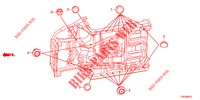 GUMMITUELLE (INFERIEUR) für Honda CIVIC DIESEL 2.2 EXCLUSIVE 5 Türen 6 gang-Schaltgetriebe 2013