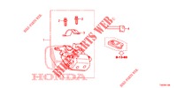 SCHLIESSZYLINDER KOMPONENTEN (INTELLIGENT) für Honda CIVIC DIESEL 2.2 EXCLUSIVE 5 Türen 6 gang-Schaltgetriebe 2013