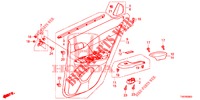 TUERVERKLEIDUNG, HINTEN(4D)  für Honda CIVIC DIESEL 2.2 EXCLUSIVE 5 Türen 6 gang-Schaltgetriebe 2013