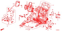 VORNE SITZKOMPONENTEN (G.) (HAUTEUR MANUELLE) für Honda CIVIC DIESEL 2.2 EXCLUSIVE 5 Türen 6 gang-Schaltgetriebe 2013