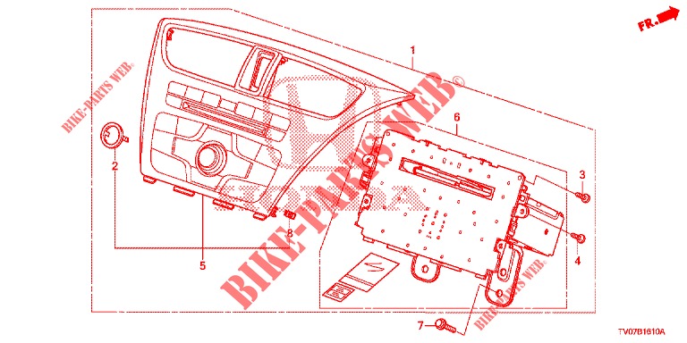 AUDIOEINHEIT  für Honda CIVIC DIESEL 2.2 EXCLUSIVE 5 Türen 6 gang-Schaltgetriebe 2013