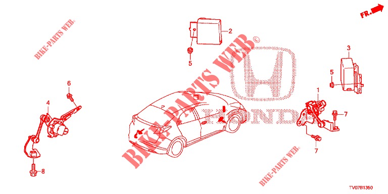 AUTOMATISCHER NIVEAUAUSGLEICH  für Honda CIVIC DIESEL 2.2 EXCLUSIVE 5 Türen 6 gang-Schaltgetriebe 2013