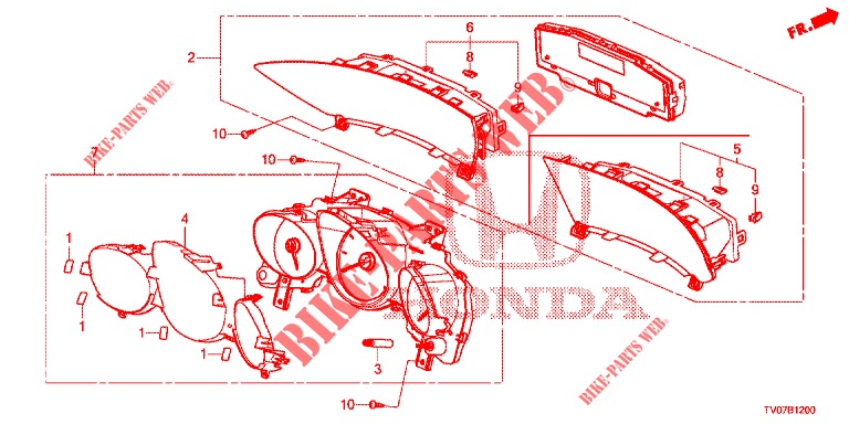 DREHZAHLMESSER  für Honda CIVIC DIESEL 2.2 EXCLUSIVE 5 Türen 6 gang-Schaltgetriebe 2013