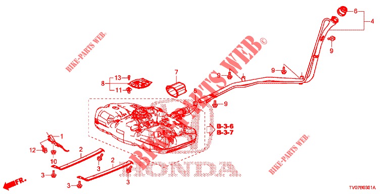 KRAFTSTOFFEINFUELLROHR (DIESEL) für Honda CIVIC DIESEL 2.2 EXCLUSIVE 5 Türen 6 gang-Schaltgetriebe 2013