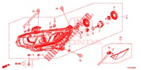 SCHEINWERFER (HALOGENE) für Honda CIVIC DIESEL 1.6 ENTRY 5 Türen 6 gang-Schaltgetriebe 2018