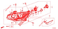 SCHEINWERFER (HALOGENE) für Honda CIVIC DIESEL 1.6 ENTRY 5 Türen 9 gang automatikgetriebe 2018