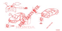 EMBLEME/WARNETIKETTEN  für Honda CIVIC DIESEL 1.6 MID 5 Türen 6 gang-Schaltgetriebe 2018