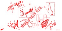 TUERSCHLOESSER, HINTEN/AEUSSERER GRIFF  für Honda CIVIC DIESEL 1.6 S 5 Türen 6 gang-Schaltgetriebe 2018