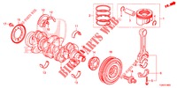 KURBELWELLE/KOLBEN  für Honda CIVIC DIESEL 1.6 S 5 Türen 9 gang automatikgetriebe 2018