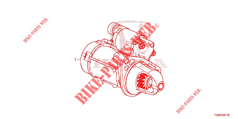 ANLASSERKOMPONENTE (DENSO) für Honda CIVIC DIESEL 1.6 S 5 Türen 9 gang automatikgetriebe 2018