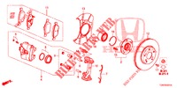 VORDERRADBREMSE (2) für Honda CIVIC DIESEL 1.6 TOP 5 Türen 6 gang-Schaltgetriebe 2018