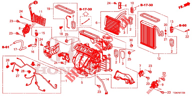HEIZUNGSEINHEIT (LH) für Honda CIVIC DIESEL 1.6 TOP 5 Türen 6 gang-Schaltgetriebe 2018