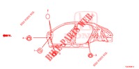 GUMMITUELLE (LATERAL) für Honda CIVIC  TYPE R 5 Türen 6 gang-Schaltgetriebe 2019