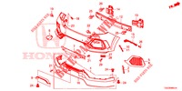 HINTERER STOSSFAENGER (TYPE R) für Honda CIVIC  TYPE R 5 Türen 6 gang-Schaltgetriebe 2019