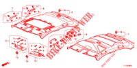 DACHVERKLEIDUNG  für Honda ACCORD 2.0 EX 4 Türen 6 gang-Schaltgetriebe 2013